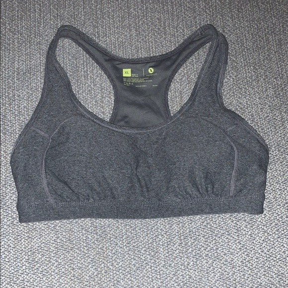 Xersion heathered gray sports bra EUC - Picture 1 of 3